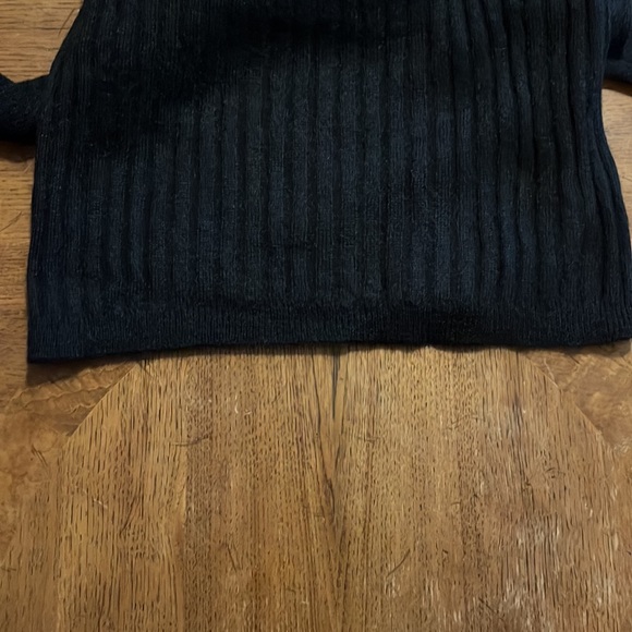 EC size XS Banana Republic Black Oversized Mohair Blend Turtle Neck Sweater - Picture 5 of 7